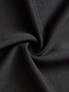 GRDR 男士极简印花休闲宽松圆领背心，夏季时尚 - 黑色 - 查看 9