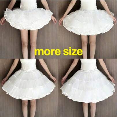 1Pc Boneless Violent Crinoline Puffy Petticoat Sweet Lolita Underskirt For Lolita Dress/Comicon/Tea Party