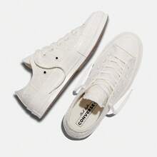 Converse 男女通用 Chuck Taylor 70 年代季节款帆布低帮运动鞋 A16989C - 白色 - 查看 4