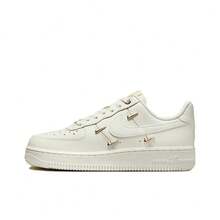 Nike Air Force 1 Mini Gold Split Leather, Versatile And Comfortable Low-Top Sneakers, Stylish Casual Athletic Sneakers For Men And Women, White Gold. - FV3654-111 - 查看 6