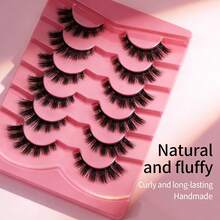 MAANGE 14 Pairs Full False Eyelashes, Thick Curling Fluffy Eyelashes For Party Use Manga Eyelashes, Travel Essentials - Black - View 2