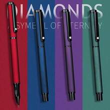 高级金属钢笔 | 1/4支装 | 双墨水供应系统 | 0.38毫米超细笔尖 | 兼容3.4毫米墨盒 | 适用于学校、办公室、商务、签名、父亲节礼物、学习、圆珠笔、护士办公用品、学校用品、办公桌、复活节礼物、彩色笔、艺术笔、母亲节礼物、成人礼物、毕业派对用品 - 混色 - 查看 2