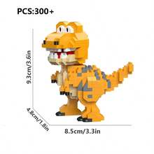 Mini Dinosaur Building Block Set, Including Tyrannosaurus Rex, Triceratops, Etc., Building Blocks, Block Models, Block Decorations, Perfect Birthday And Easter Gift Suitable For Boys And Girls, Suitable For Creative Play At Home, School, And During Travel. - Multicolor - View 20