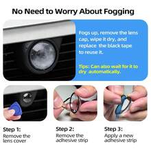 Lens Protection Glass, Suitable For Various Vehicle Front And Rear Camera Protection Cover, Adhesive Lens Protection Cap - Reversing Camera Protective Cover - View 6