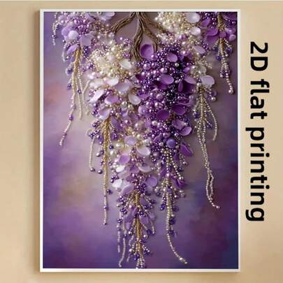 5D Diamond Painting DIY Full Drill Round Diamond Embroidery Mosaic Craft Supplies, Easy To Operate, Leisure Handmade, Living Room Decor, Modern Minimalist, European Retro, Holiday Gift, Handmade Craft, Free Creation, Wall Decor Art, Frameless 2D Flat Printing
