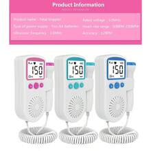 Wireless Portable Fetal Doppler For Home Use, Multifunctional Fetal Heart Rate Monitor, Accurate Heart Detection, Ideal Pregnancy Monitoring Helper For Mid & Late Pregnancy - Blue - View 3