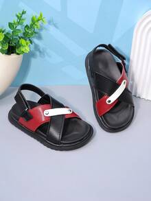 1 Pair Toddler Summer Casual Beach Sandals, Suitable For Baby Daily Wear - Red - View 2