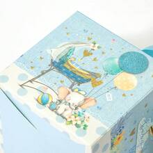 12个可爱卡通礼盒，粉色和蓝色动物图案，适合包装洗礼用品和糖果 - 動物款 - 查看 10