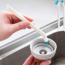 1pcs Long-Handled Portable Crevice Cleaning Brush For Home Kitchen Tools - 白色 - 查看 3