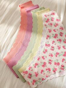 5pcs Women Briefs Seamless Comfortable Soft Fabric Sexy Triangle Panties - Multicolor - View 6