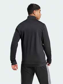 Adidas Men's Essentials Warm-Up 3-Stripes Track Jacket - Black - View 5