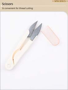 1 Set Multi-Color Practical DIY Hand Embroidery And Punch Needle Tool Kit, Includes: 1 Interchangeable 3-Head Punch Needle, 1 20cm Diameter Embroidery Hoop, 1 Punch Needle Fabric, 1 Embroidery Fabric, 1 Pack Of 16 Embroidery Needles, 1 Pair Of Scissors, 1 Needle Case, 9 Metal Yarn Needles, 1 Random Color Threader, 1 Marking Pen - A - View 7