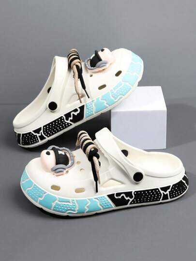 男士透气镂空凉鞋，休闲软底拖鞋，户外沙滩鞋，舒适驾驶鞋