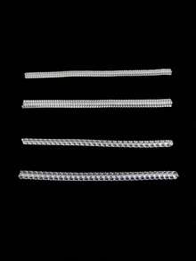 4pcs/8pcs/Set Transparent Ring Sizer Adjuster, Invisible Coil Wrapped Adjustable Rings, Multiple Combinations Available. Transparent Spring Telephone Cord Shaped Ring Sizer. Jewelry Ring Blank And Accessories, Home & Living Supplies. - A - View 14