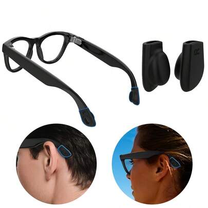 Anti-Slip Silicone Eyeglass Ear Grip For RayB-An Met-A Wayfarer/Skyler/Headliner&Gen 2 Smart Glasses Accessories Elastic Retainer