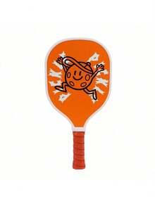 1pc USAPA Approved 9-Ply Maple Edge Wood Pickleball Paddle With UV Printed Animal Pattern, Adult Sports Racket - Multicolor - View 10