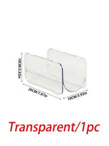 1pc/2pcs Desktop Transparent Storage Rack, Hair Dryer Holder, Transparent Acrylic Storage Rack, Stackable Curling Iron Holder, Suitable For Bathroom Vanity Storage, Can Store Hair Dryer, Curling Iron, Hair Styling Tools, Etc., Desktop Organizer Storage Rack.[Warm Reminder: Please Check The Clear Assembly And Installation Video On The Homepage. Thank You!] - Multicolor - View 9