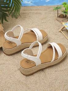 Giày sandal cao gót cho trẻ em - trắng - Xem 7