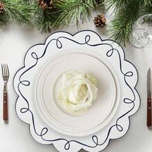 1/4/6pcs Round Placemats And Coasters, Coffee Mats, Kitchen Table Mats, Easy To Clean, Suitable For Kitchen And Dining Room Round Tables, Embroidered, Washable, Reusable - Multicolor - View 8