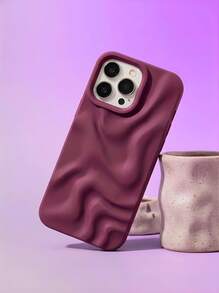 Juego de 3 fundas de teléfono minimalistas y elegantes con patrón de ondas, compatibles con 11, 11 Pro, 11 Pro Max, 12, 12 Pro, 12 Pro Max, 13, 13 Pro, 13 Pro Max, 14, 14 Pro, 14 Plus, 14 Pro Max, 15, 15 Pro, 15 Plus, 16, 16 Pro, 16 Pro Max, 16 Plus, resistentes al agua, a los golpes, a las caídas y a los arañazos - Multicolor - Ver 2