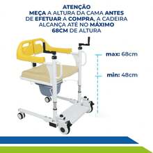 Multifunctional Transfer Chair For Bedridden Elderly With Elevation, Removal And Bathing Features - Longevitech - 查看 3