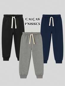 Kit 3 Basic Sweatpants For Children And Youth - 彩色 - 查看 5