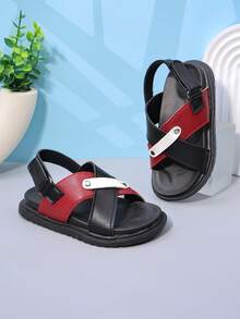 1 Pair Toddler Summer Casual Beach Sandals, Suitable For Baby Daily Wear - Red - View 6