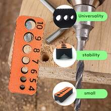 Heavy Duty Plastic Drill Guide - Fits 0.16 To 0.39 Inch Drill Bits, With Numeric Guides (4-10), Precise Drilling Assistance For Frame And Deck Structures - A - View 9