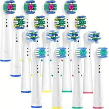 16/12/4pcs Professional Toothbrush Replacement Heads, Suitable For Models Including Pro 1000, 500, 1500, 100, 7500, DB4010, 360, 400, 8000, 7000, 3000, 6000, 300, 9600, 2000 And 4000. - Multicolor - View 9