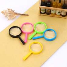 6pcs Color Plastic Magnifier - Handheld, Mini Lens For Science Lesson And Outdoor Observation - Fun Party Tool, No Charging Required, Multiple Colors Random, Magnifying Glass - A - View 5