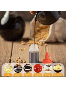 4个/8个迷你酱料瓶，塑料挤压式调味瓶，番茄沙拉蜂蜜挤压瓶，调味品分配瓶，适用于午餐、烧烤、露营等场合的调味挤压瓶 - 彩色 - 查看 10