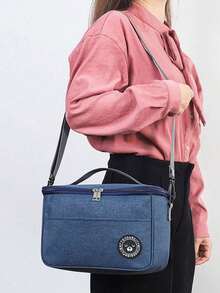 New Portable Lunch Bag Food Thermal Box Waterproof Office Cooler Lunchbox With Shoulder Strap Insulated Case - Multicolor - View 2