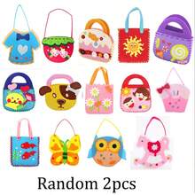 1set DIY Sewing Kit, Handbag Craft, Safety Needle & Felt Fabric, No Power Needed, Perfect For Birthday All Occasions - Multicolor - View 13