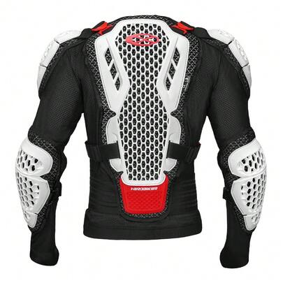 1件摩托车护甲夹克，摩托车身体护甲防护装备，防撞胸背护甲，越野摩托车赛车护甲夹克，越野摩托车赛车装备，摩托车配件，骑行必备品，男女骑手均适用，可作为礼物赠送