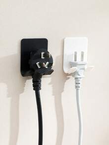 2 Shower Razor Holder Hooks Without Drilling, Black - A - View 4