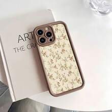 Floral pattern cream background delicate roses and vines. This stylish phone case is compatible with Samsung, Apple, VIVO, OPPO, , Transsion, ,  and Honor. Made of TPU silicone, it offers shock and drop protection and a superior feel. It's an ideal gift for family, friends, and loved ones, and a perfect choice for valentines day and Year's gift.phone case, case, 17 pro case,ipad case,phone cases, 16 case, 17 case, 15 case, 17 pro max,phone case  15, 16 plus case, 14 case,case - Marrón - Ver 4
