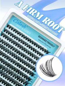 240PCS 40D Curl Individual Lash Clusters Large Capacity Kit Use Raw Materials With A Roughness Of 0.07 D Curl (0.31-0.63inch) DIY Lash Extension Kit, Natural Look & Extra Thick & Wispy & Ultra Soft & Lightweight Reusable Segmented False Eyelashes Perfect For Daily Makeup, Wedding, Party, Festival, Mother's Day,Beginner Friendly Professional DIY Eyelash Extension Set - D - View 3