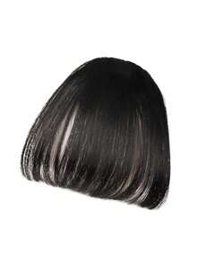 1pc Air Bangs Clip-On Hair Extension - Black - View 5