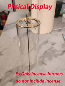 Elegant Glass Aromatherapy Diffuser With Removable Ash Tray | Easy To Clean Cylindrical Stand Suitable For Meditation, Yoga, SPA And Relaxation | Nordic Zen Home Decor | Christmas And Thanksgiving Gift - Multicolor - View 10