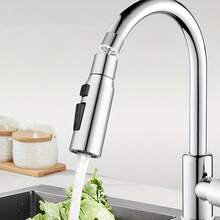 One Kitchen Splash-Proof Faucet, Equipped With A Universal Joint And A Retractable Nozzle, Suitable For Sinks. The Nozzle Can Be Quickly Replaced And Is Made Of Plastic And Brass Materials - Faucet - View 12