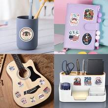 55张美国建国250周年纪念贴纸，1776-2026爱国主题贴纸，适用于笔记本电脑、水瓶等。 - 彩色 - 查看 10