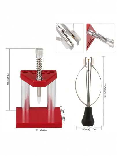 Bộ dụng cụ tháo kim đồng hồ chuyên nghiệp - Được trang bị các dụng cụ cơ khí chính xác, phù hợp với đồng hồ kim/điện tử, dễ dàng tháo rời kim mà không cần lắp ráp, đáp ứng nhu cầu sửa chữa và bảo dưỡng đồng hồ.