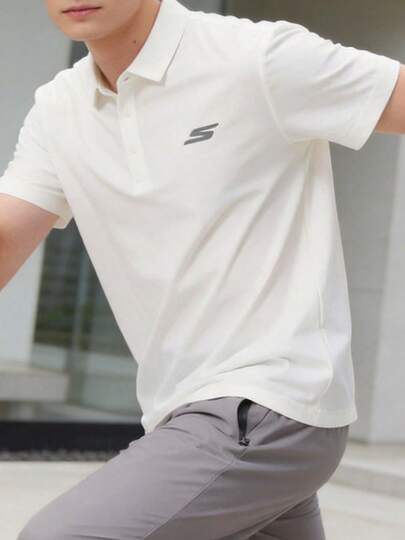 Skechers Áo Polo nam tay ngắn dệt kim, trang phục công sở thường ngày, kiểu dáng tối giản thoải mái, mẫu mới 2026 P226M216-0319