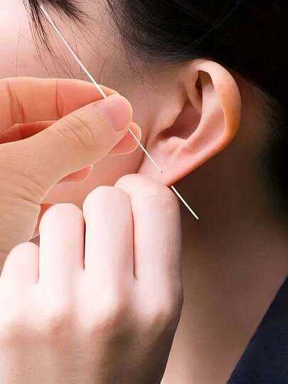 60pcs Ultra-Thin Ear Piercing Cleaning Thread, Ear Care Kit Care,Ear Hole Cleaning Line Ear Piercing Cleaner Thread Ear Hole Cleaning With Storage Bag For Girls Women Men Ear Hole Anti-Block Cleaning,School,Back To School,Travel,Travel Essentials,Home Essentials,Ear Cleaner