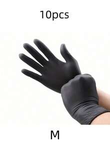 Disposable Nitrile Gloves - Latex-Free And Powder-Free, Suitable For Tattoo, Nail Salon Cleaning, Nail Art Tools, Back To School, Nail Care, Nail Art Tools (Applicable To Nail Stickers) - Black - View 11