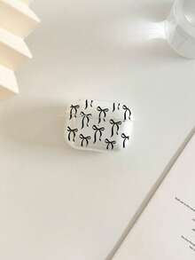 Bow-Knot Painted Transparent Fashion Bluetooth Earphone Case Compatible With AirPods Case, Headphones, Pro 3 Case, Pro (2nd Generation), 3, Pro, 1/2, 4 Case Cover - Multicolor - View 8