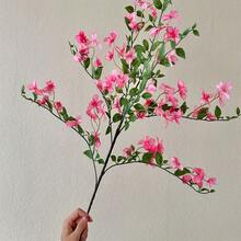 Bộ 3 cành hoa anh đào nhân tạo, mỗi cành dài 93cm, 4 nhánh mỗi thân, cây nhân tạo, cây tổng hợp màu xanh lá cây, làm từ sợi polyester, bền, phong cách tối giản hiện đại, thích hợp trang trí nhà cửa, bình hoa, đám cưới, tiệc tùng, phòng khách, phòng ngủ, trang trí tường DIY, trang trí bàn. - nhiều màu - Xem 5