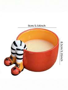 Cốc sứ vẽ tay hình chân bắt chéo độc đáo, cốc sữa/cà phê/trà dễ thương, quà tặng chất lượng cao, thích hợp sử dụng trong gia đình. - Nhiều màu - Xem 3