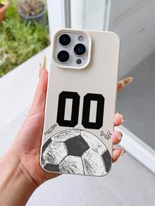 1 ốp lưng TPU mềm chống sốc, màu be vân da, họa tiết số may mắn bóng đá, phủ UV, phù hợp với 7/8/7PLUS/8PLUS/X/XS/XR/XSMAX/11/11PRO/11PROMAX/12/12PRO/12PROMAX/12MINI/13/13PRO/13PROMAX/13MINI/14/14PRO/14PROMAX/14PLUS/15/15PRO/15PROMAX/15PLUS/16/16pro/16promax/16PLUS/17/17pro/17promax/AIR - Nhiều màu - Xem 2