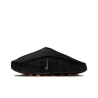  NikeMind 001 Comfortable Fit Tech-Style Closed-Toe Slippers, Fashionable Casual Sports Slippers, Men's Black